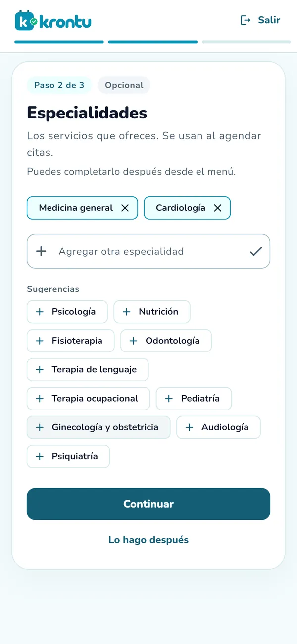 Bienvenida: deja lista tu consulta
